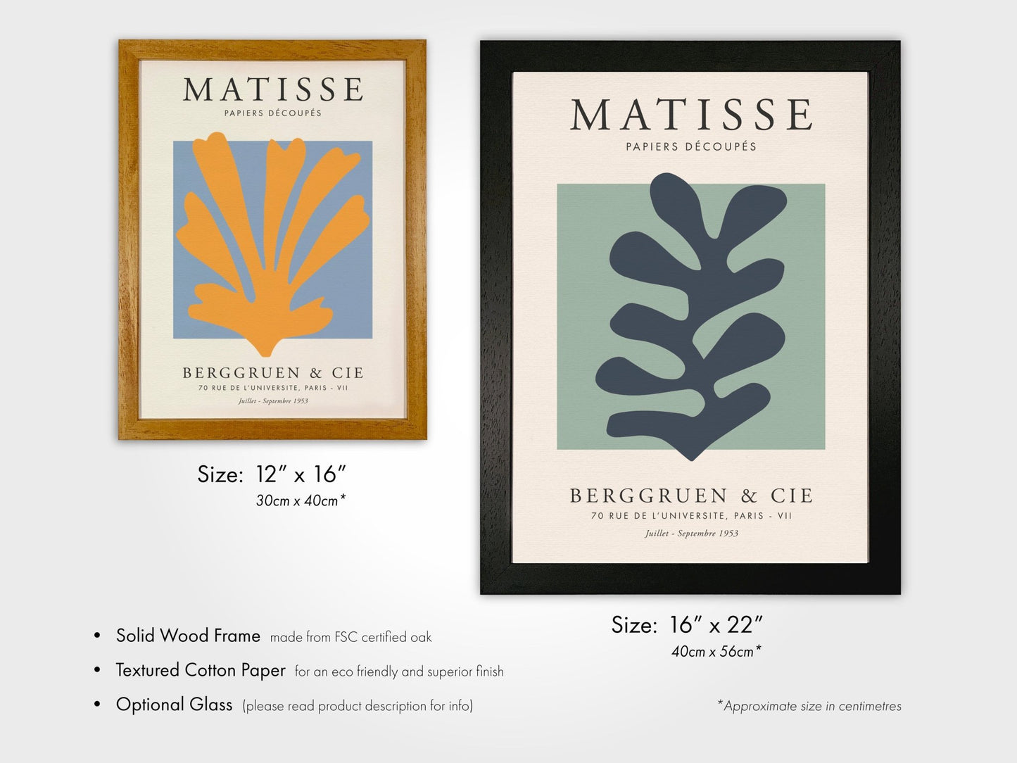 Henri Matisse - Set of 3 Papier Decoupes Exhibition Posters | Art Print Sets | Pathos Studio