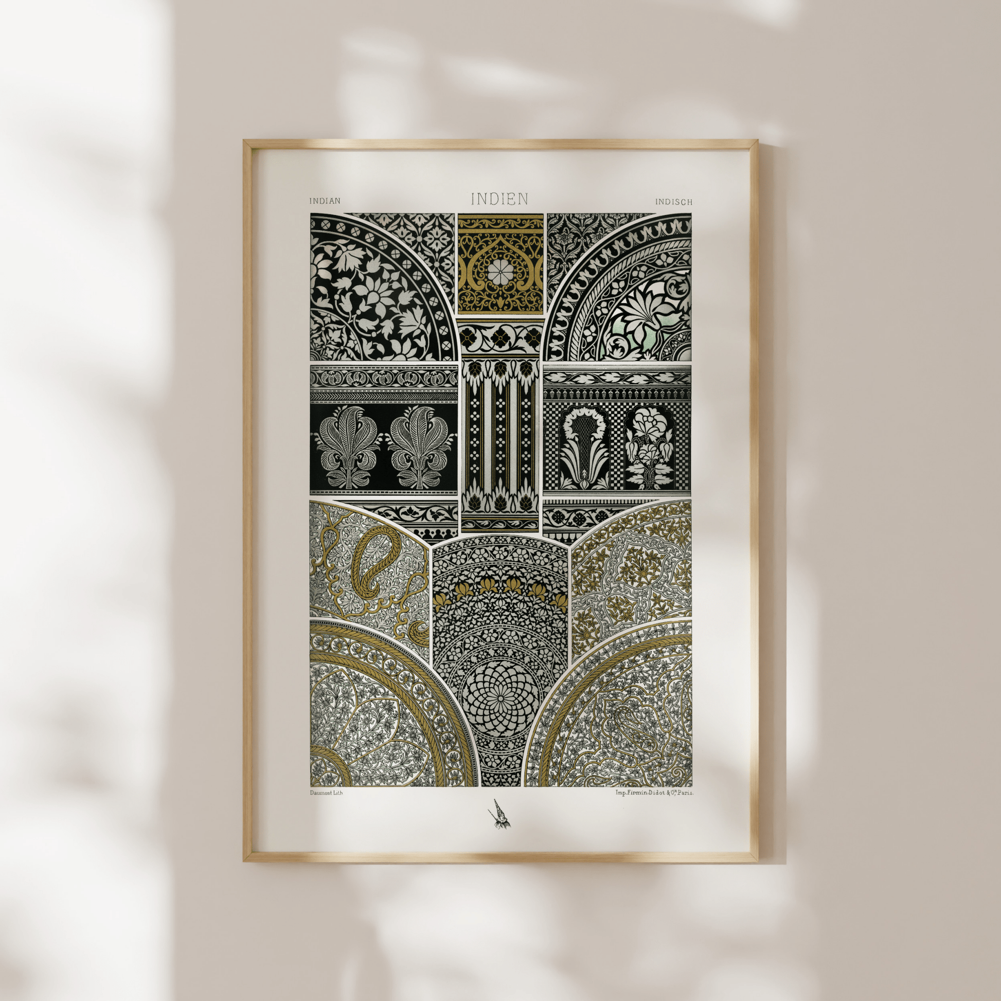 ALBERT RACINET - Indian Pattern from 'L'ornement Polychrome' - Pathos Studio - Art Prints