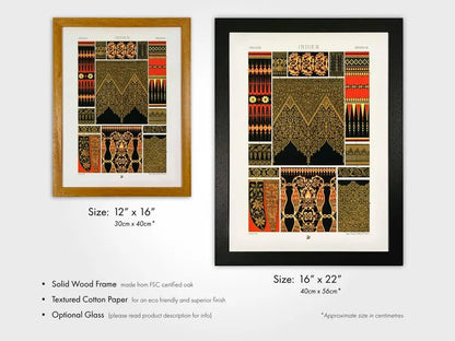 ALBERT RACINET - Indian Pattern Lithograph from 'L'ornement Polychrome' - Pathos Studio - Art Prints