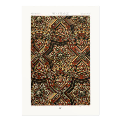 ALBERT RACINET - Renaissance Pattern from 'L'ornement Polychrome' - Pathos Studio - Art Prints