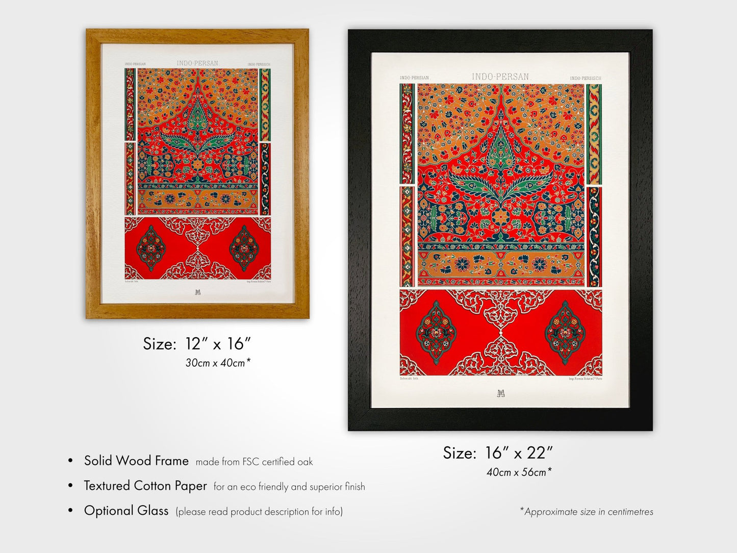 ALBERT RACINET - Set of 3 Indo Persian Patterns - Pathos Studio - Art Print Sets