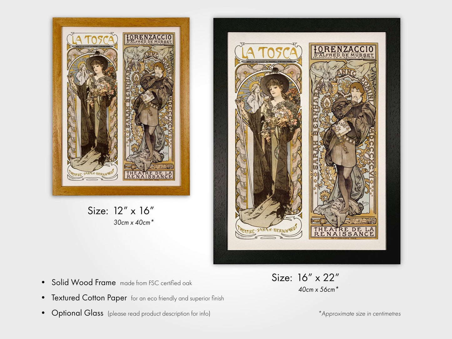 ALPHONSE MUCHA - Sarah Bernhardt Pair 2 - Pathos Studio - Art Prints