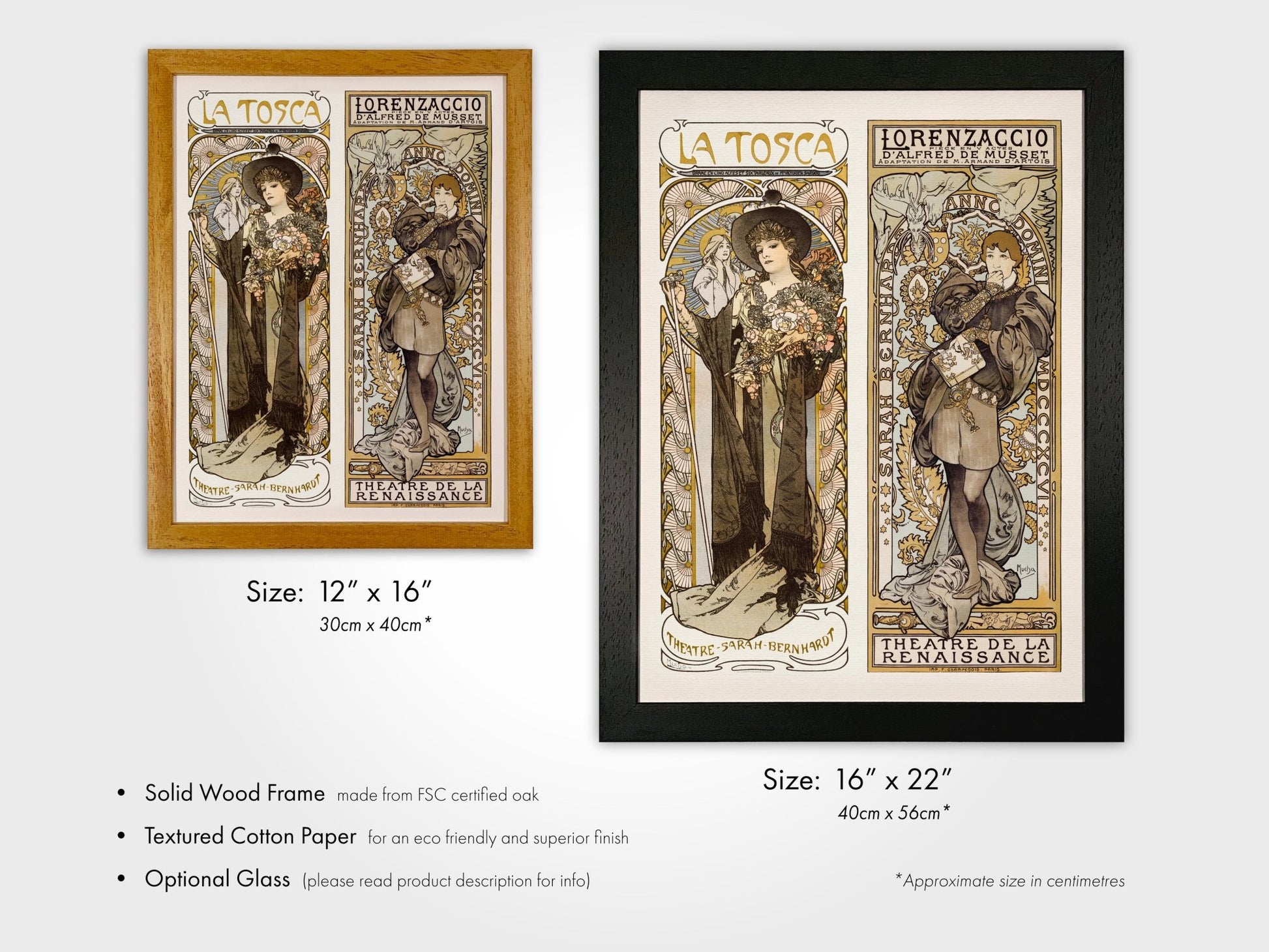 ALPHONSE MUCHA - Sarah Bernhardt Pair 2 - Pathos Studio - Art Prints