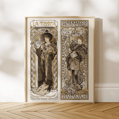 ALPHONSE MUCHA - Sarah Bernhardt Pair 2 - Pathos Studio - Art Prints