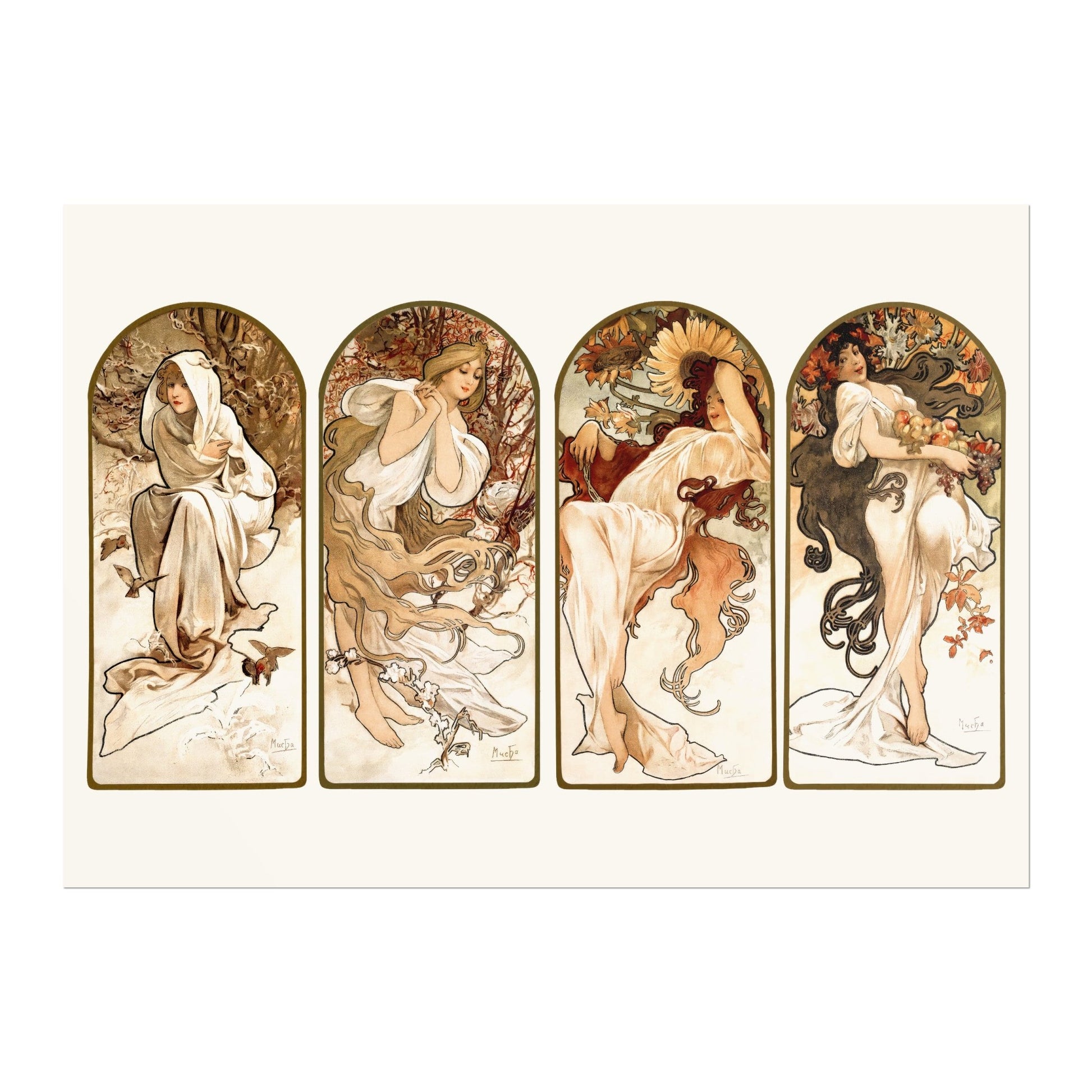 ALPHONSE MUCHA - The Seasons - Pathos Studio - Art Prints