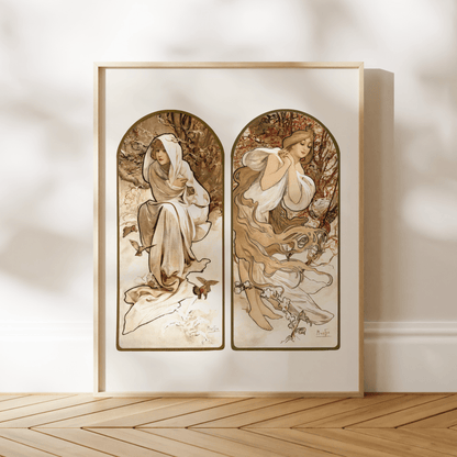 ALPHONSE MUCHA - The Seasons (Part 1) - Pathos Studio - Art Prints