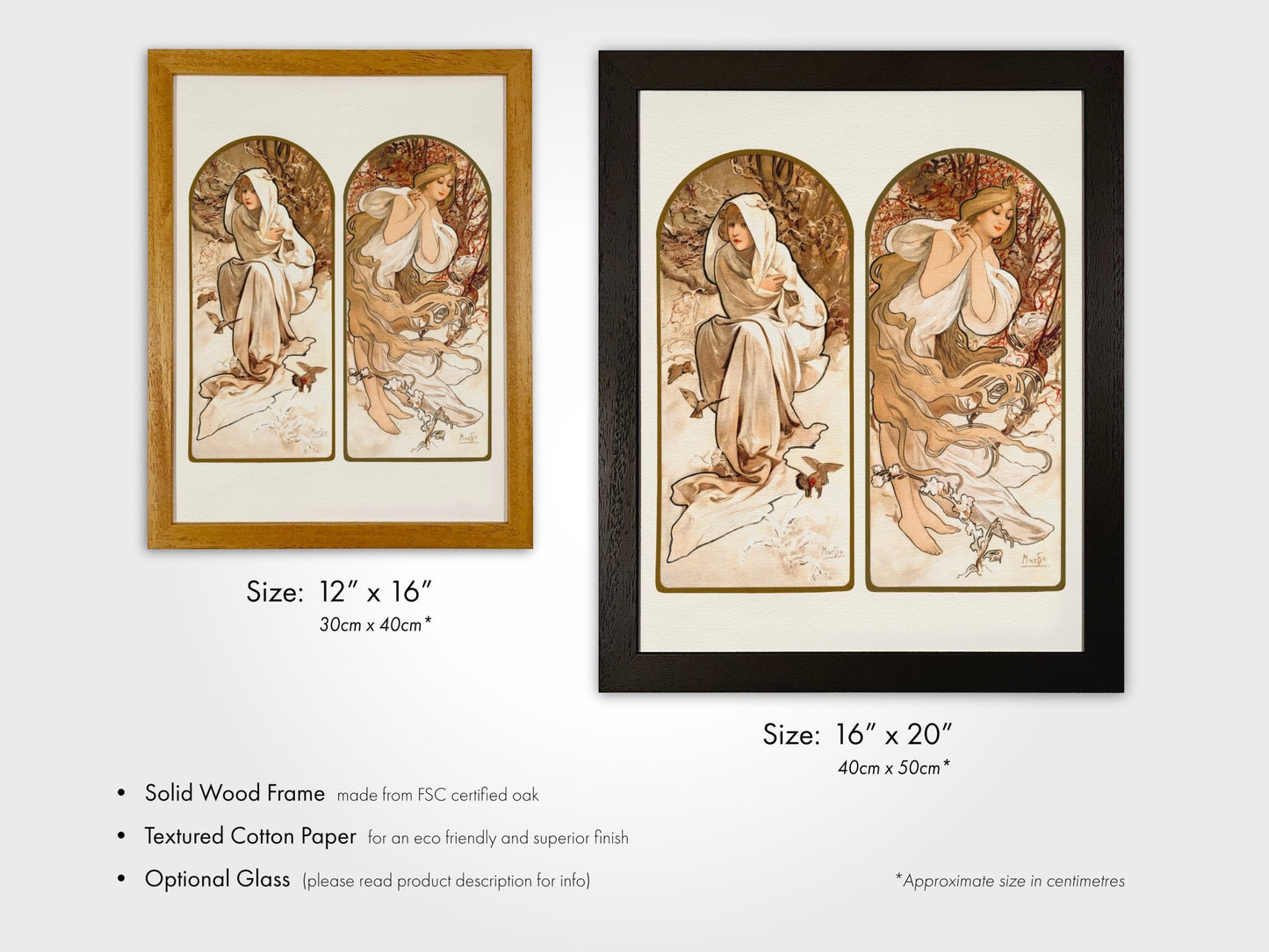 ALPHONSE MUCHA - The Seasons (Part 1) - Pathos Studio - Art Prints