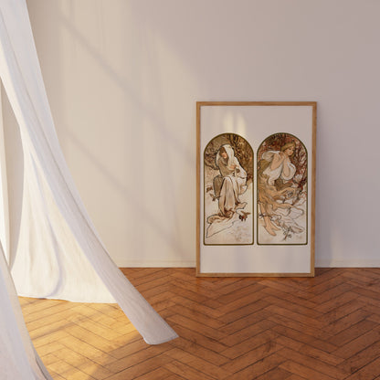 ALPHONSE MUCHA - The Seasons (Part 1) - Pathos Studio - Art Prints