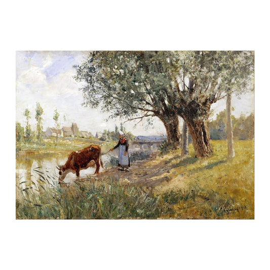 CAMILLE PISSARRO - Countryside Near Grez - sur - Loing (Giclée Art Print) - Pathos Studio - Marketplace Listings