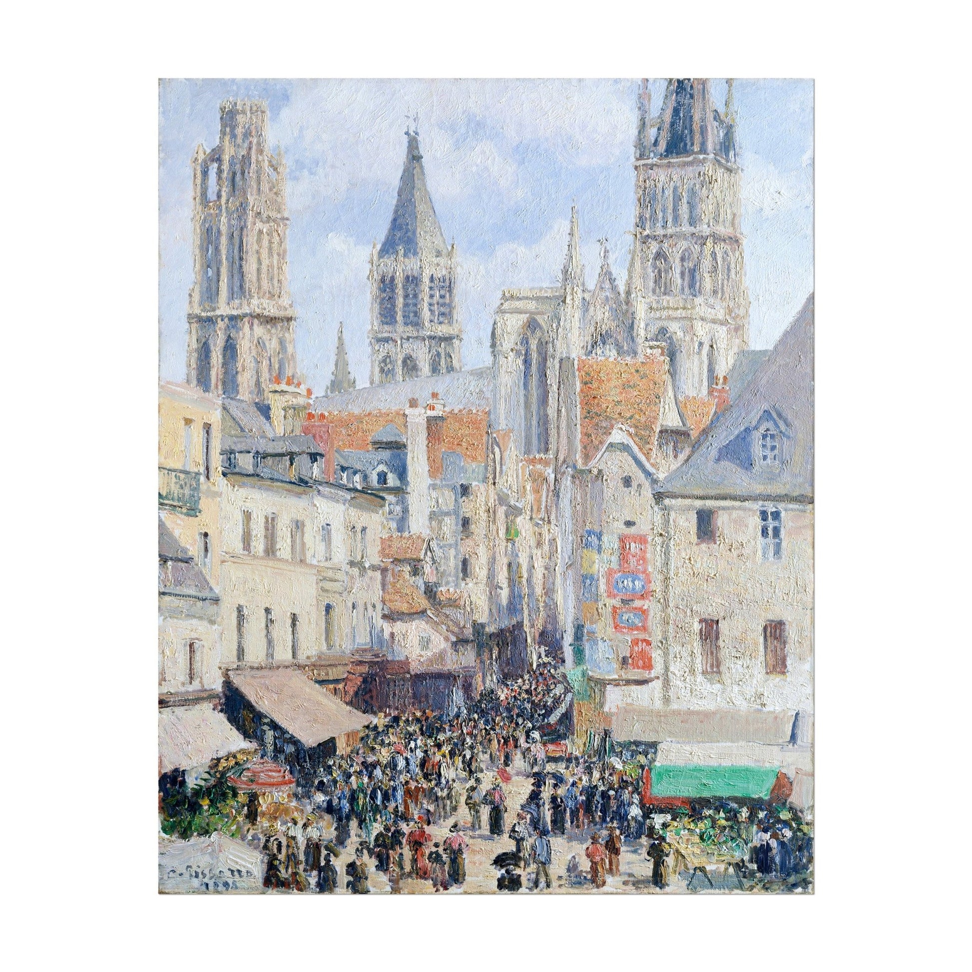 CAMILLE PISSARRO - Grocery Street (Giclée Art Print) - Pathos Studio - Marketplace Listings