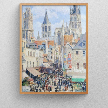 CAMILLE PISSARRO - Grocery Street (Giclée Art Print) - Pathos Studio - Marketplace Listings