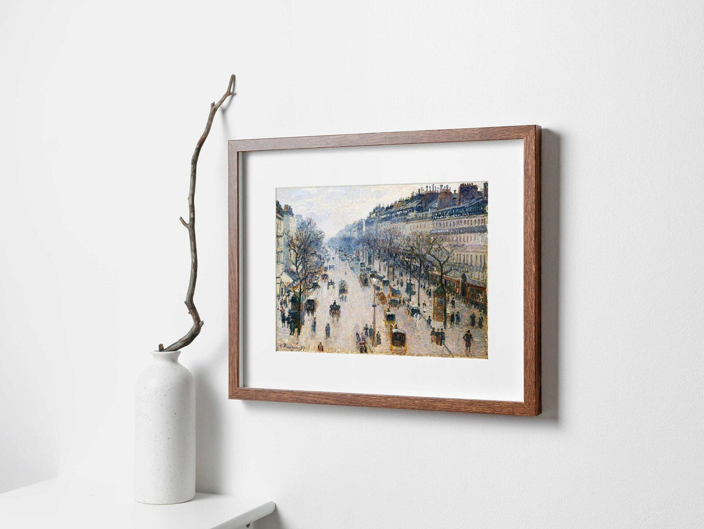 CAMILLE PISSARRO - The Boulevard Montmartre (Giclée Art Print) - Pathos Studio - Marketplace Listings