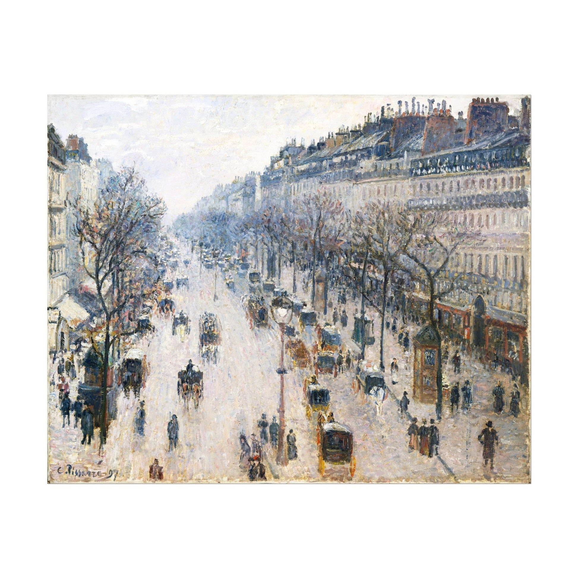 CAMILLE PISSARRO - The Boulevard Montmartre (Giclée Art Print) - Pathos Studio - Marketplace Listings