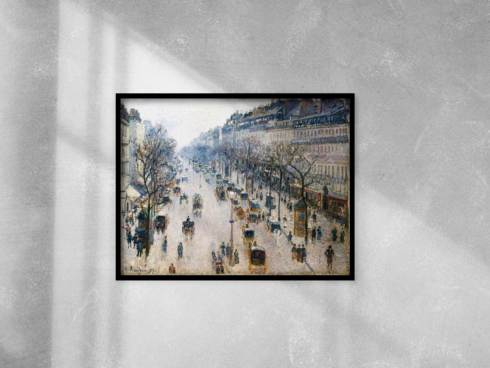 CAMILLE PISSARRO - The Boulevard Montmartre (Giclée Art Print) - Pathos Studio - Marketplace Listings