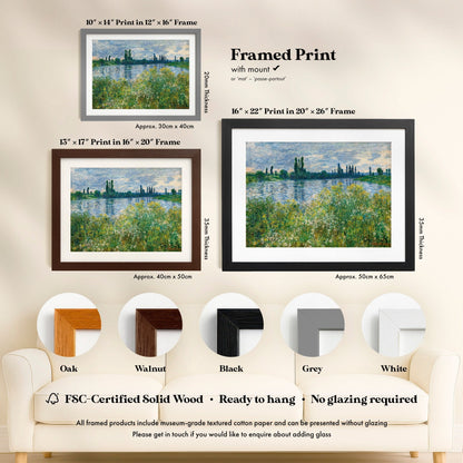 Claude Monet - Banks of the Seine, Vetheuil | Art Prints | Pathos Studio