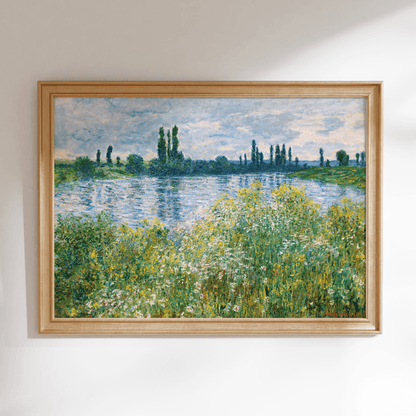 CLAUDE MONET - Banks of the Seine, Vetheuil - Pathos Studio - Art Prints