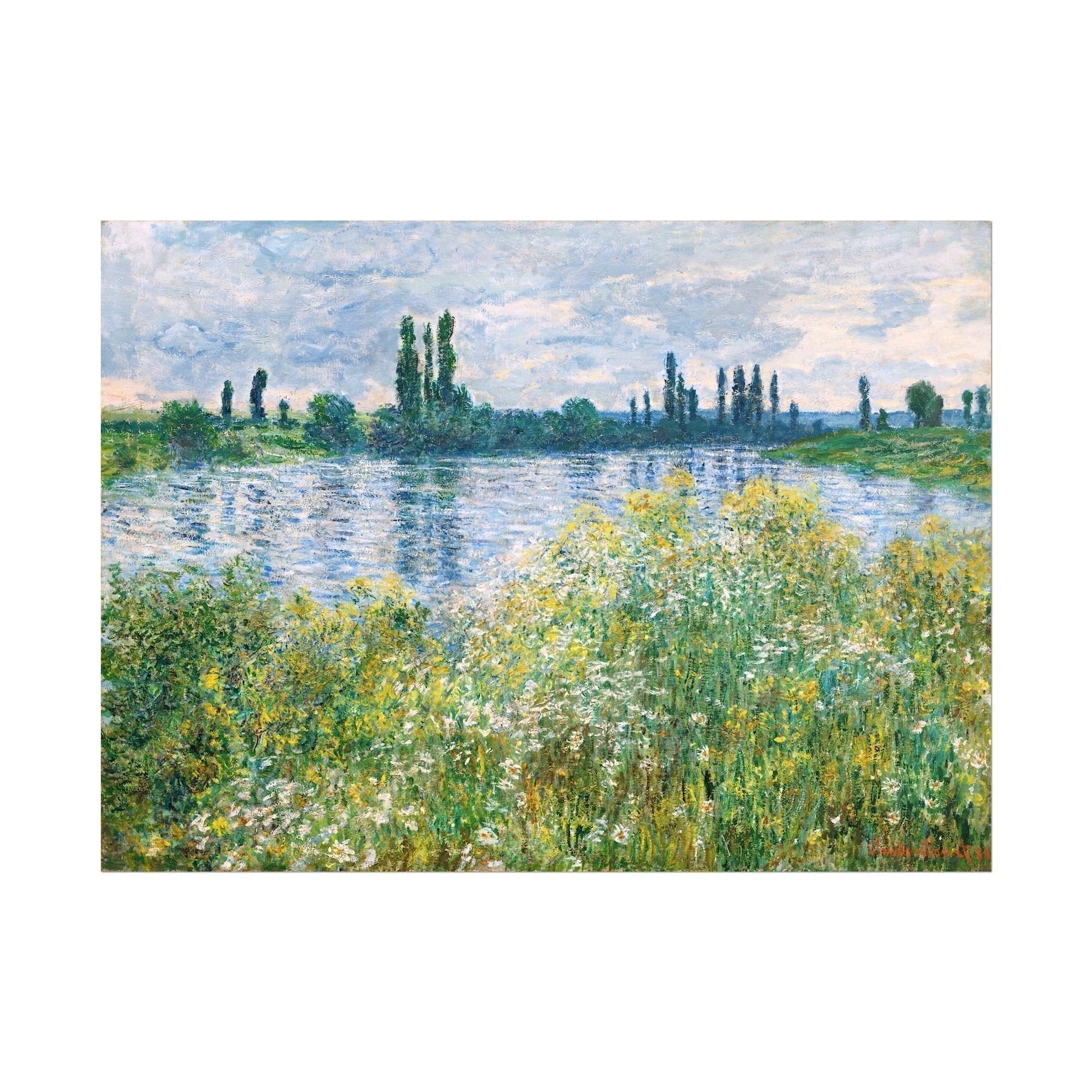 CLAUDE MONET - Banks of the Seine, Vetheuil - Pathos Studio - Art Prints