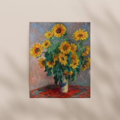 Claude Monet - Bouquet Of Sunflowers | Art Prints | Pathos Studio