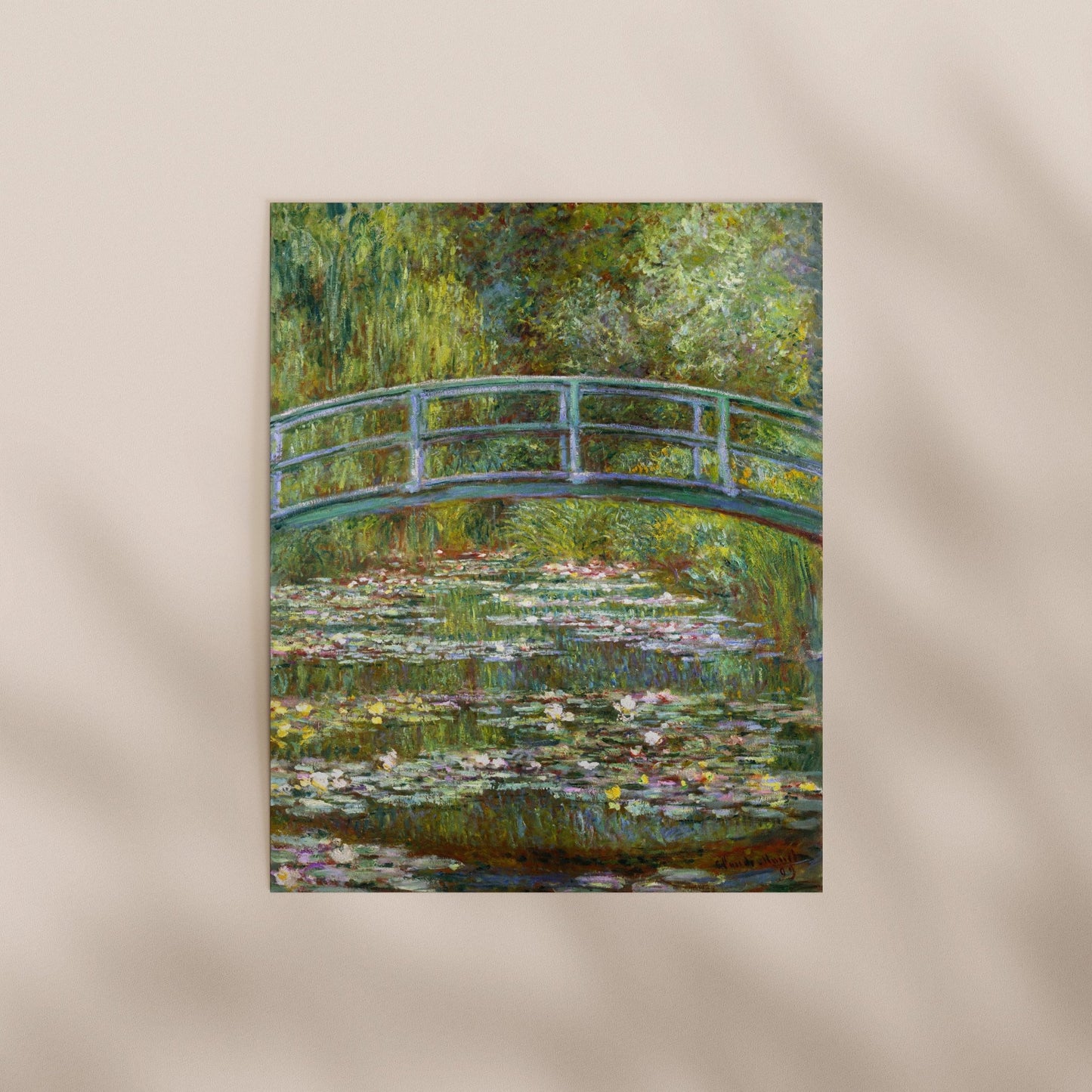 Claude Monet - Bridge Over A Pond of Water Lilies | Art Prints | Pathos Studio