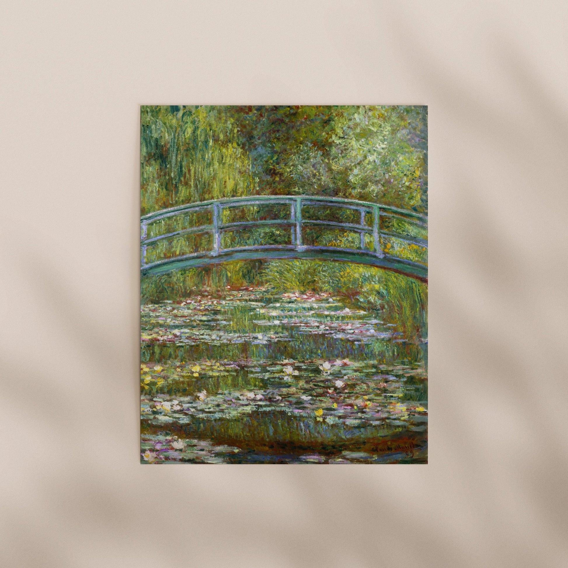 Claude Monet - Bridge Over A Pond of Water Lilies | Art Prints | Pathos Studio