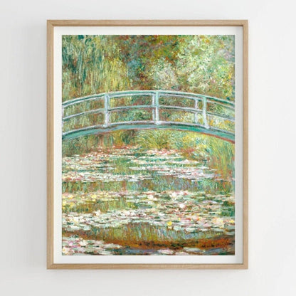 CLAUDE MONET - Bridge Over A Pond of Water Lilies (Giclée Art Print) - Pathos Studio - Marketplace Listings