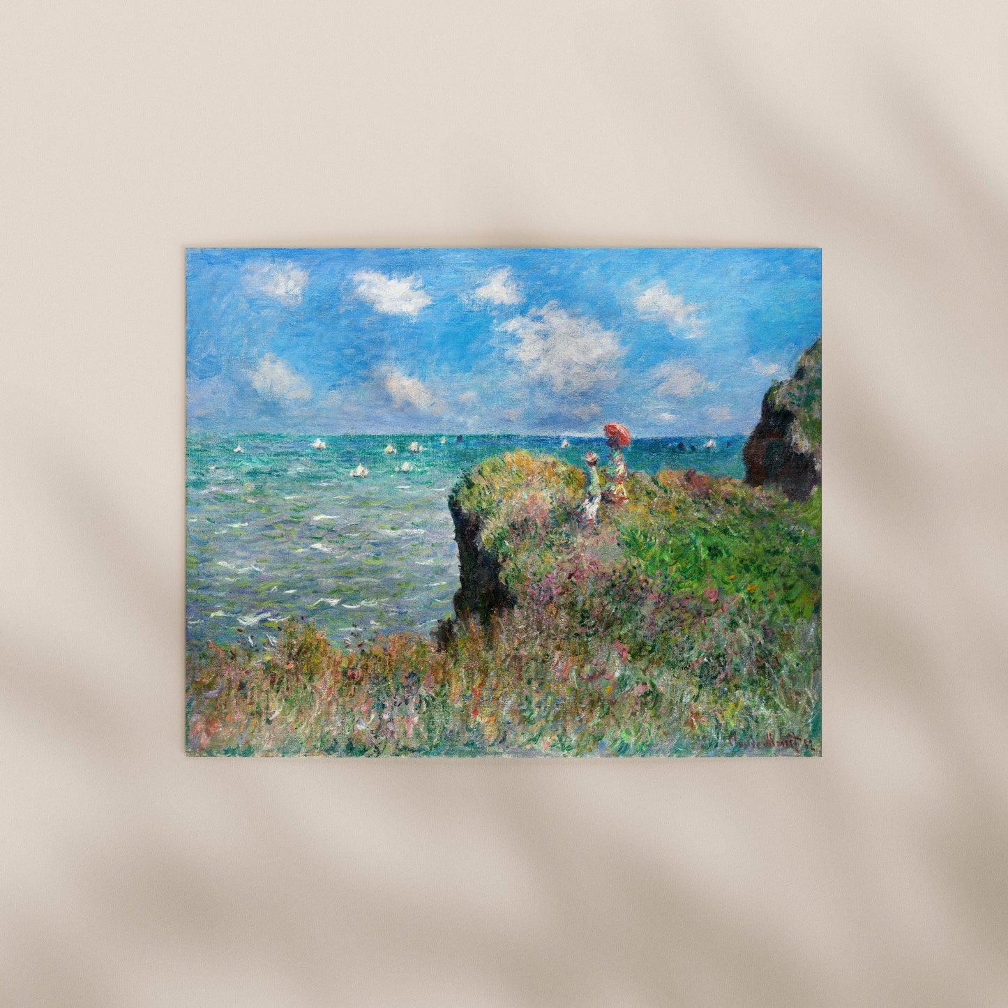 Claude Monet - Cliff Walk at Pourville | Art Prints | Pathos Studio