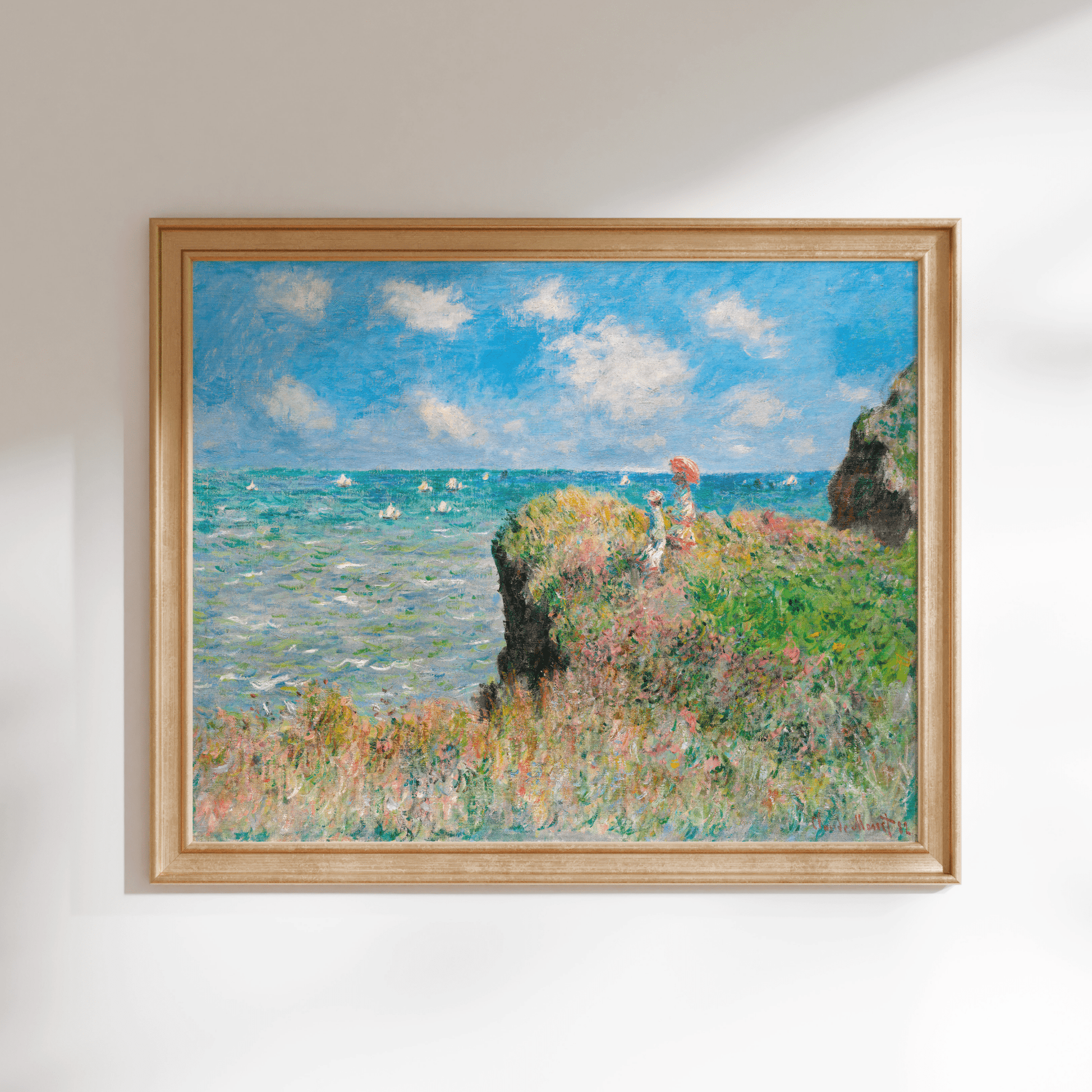 CLAUDE MONET - Cliff Walk at Pourville - Pathos Studio - Art Prints