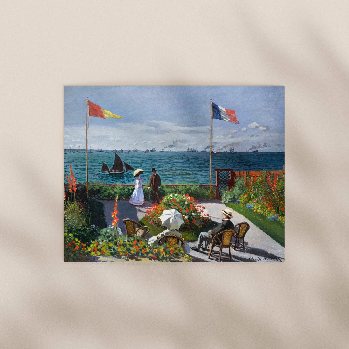 Claude Monet - Garden at Sainte - Adresse | Art Prints | Pathos Studio