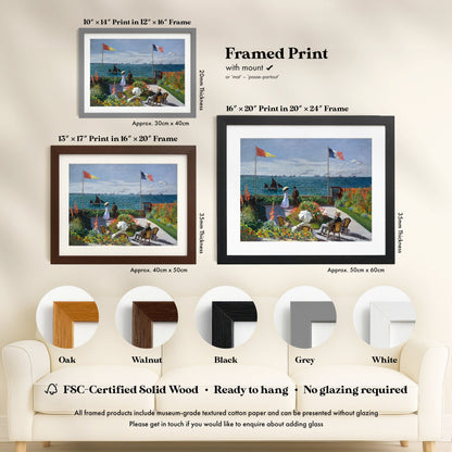 Claude Monet - Garden at Sainte - Adresse | Art Prints | Pathos Studio