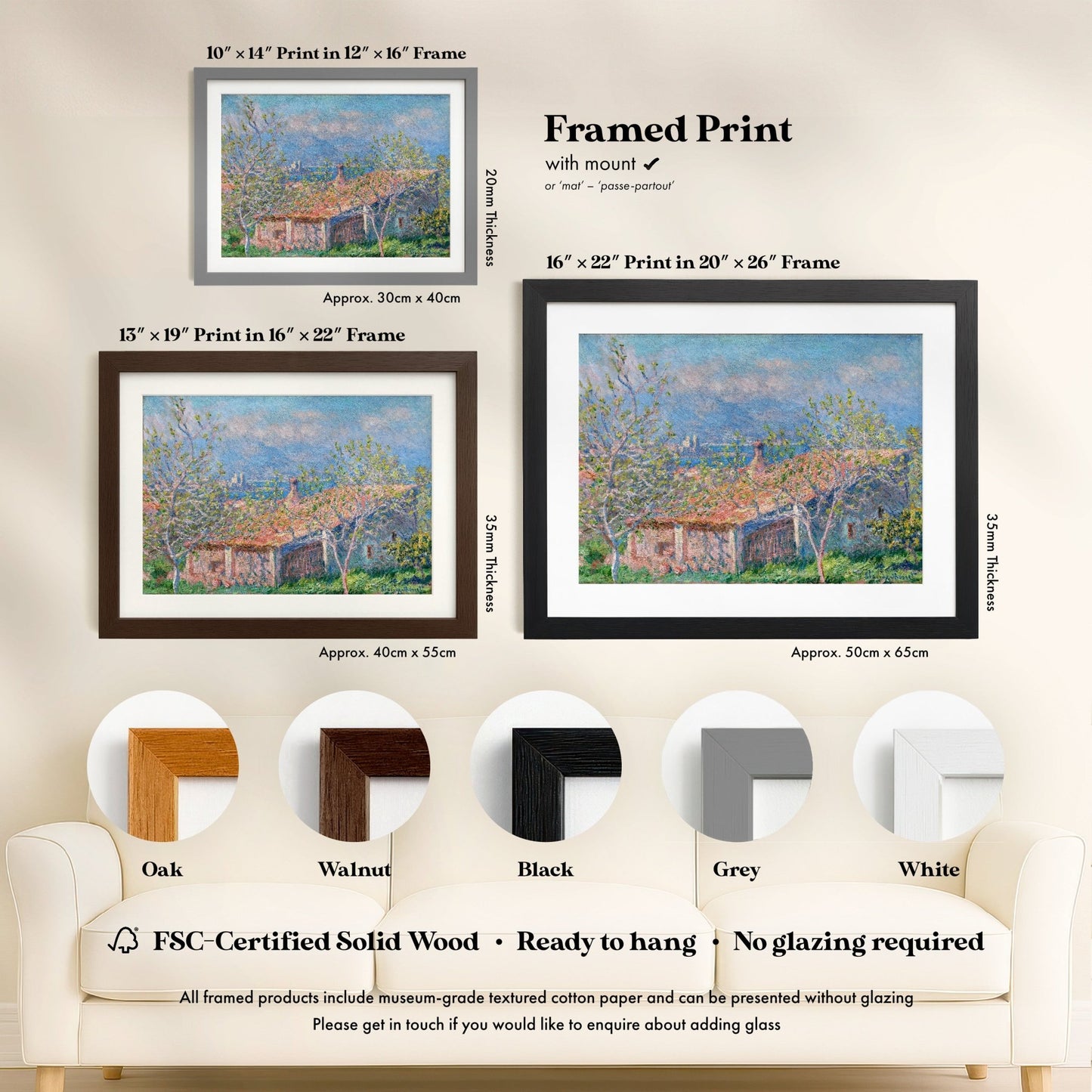 Claude Monet - Gardener's House at Antibes | Art Prints | Pathos Studio