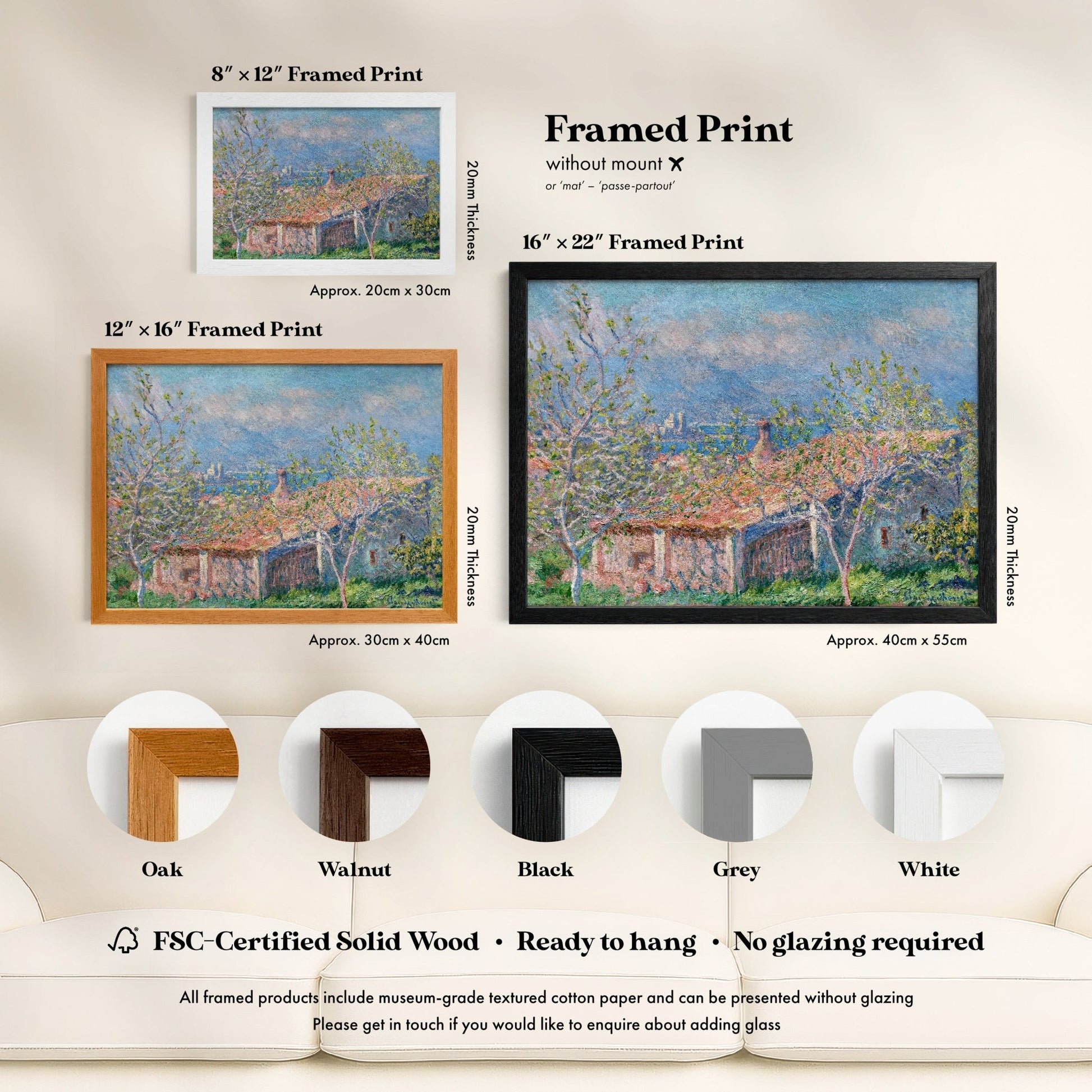 Claude Monet - Gardener's House at Antibes | Art Prints | Pathos Studio