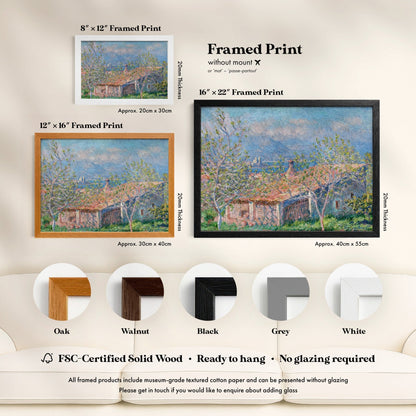 Claude Monet - Gardener's House at Antibes | Art Prints | Pathos Studio