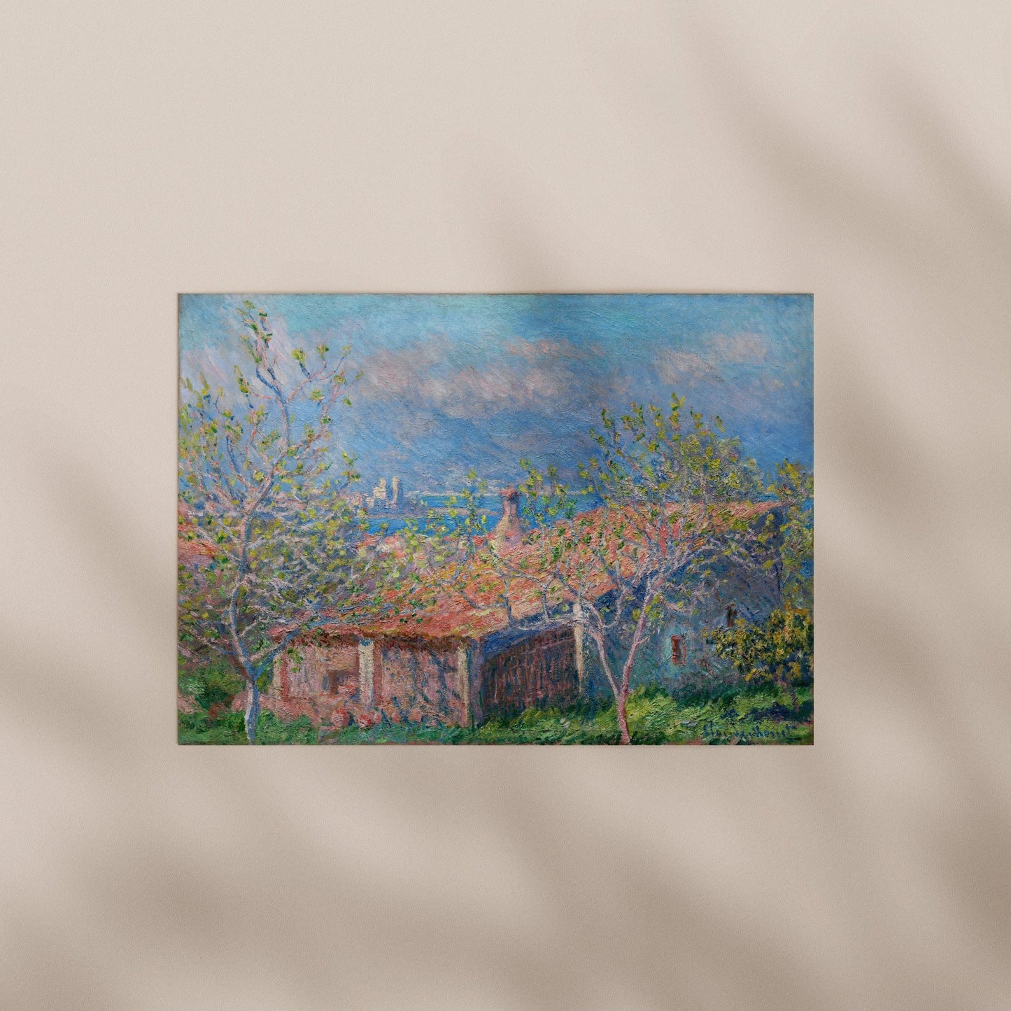 Claude Monet - Gardener's House at Antibes | Art Prints | Pathos Studio