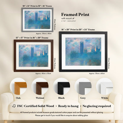 Claude Monet - Houses Of Parliament, London | Art Prints | Pathos Studio