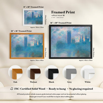 Claude Monet - Houses Of Parliament, London | Art Prints | Pathos Studio