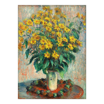 CLAUDE MONET - Jerusalem Artichoke Flowers - Pathos Studio - Art Prints