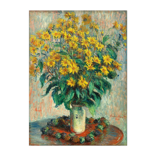 CLAUDE MONET - Jerusalem Artichoke Flowers (Giclée Art Print) - Pathos Studio - Marketplace Listings