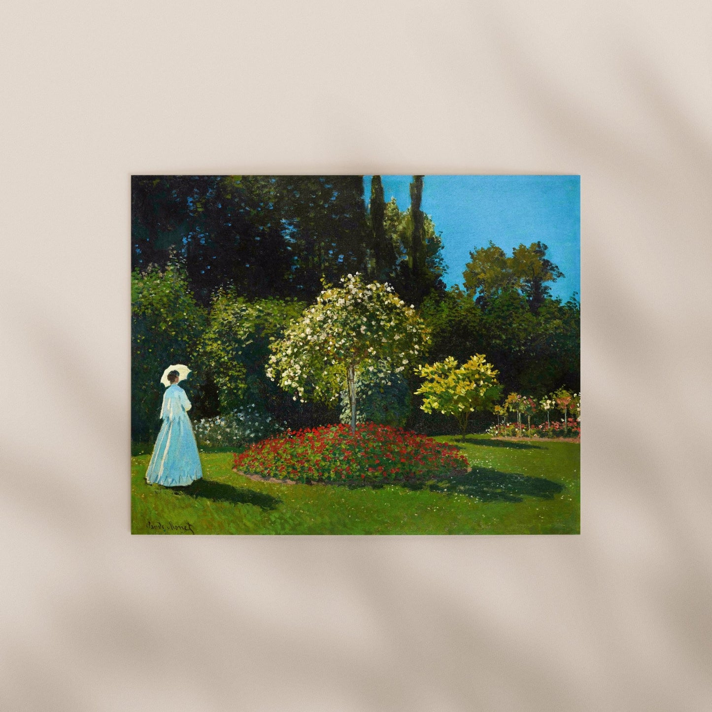 Claude Monet - Lady In The Garden | Art Prints | Pathos Studio