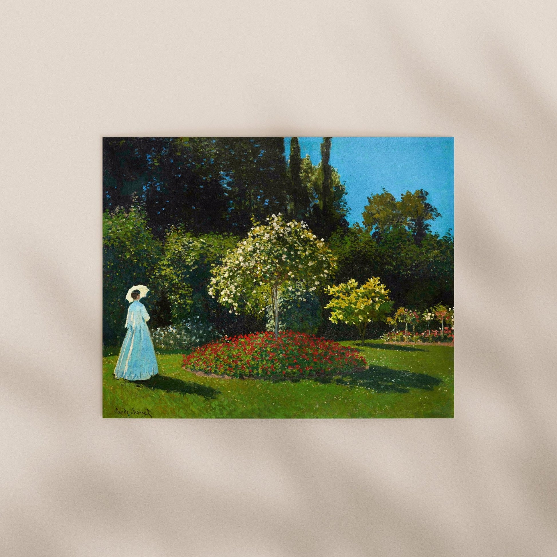 Claude Monet - Lady In The Garden | Art Prints | Pathos Studio