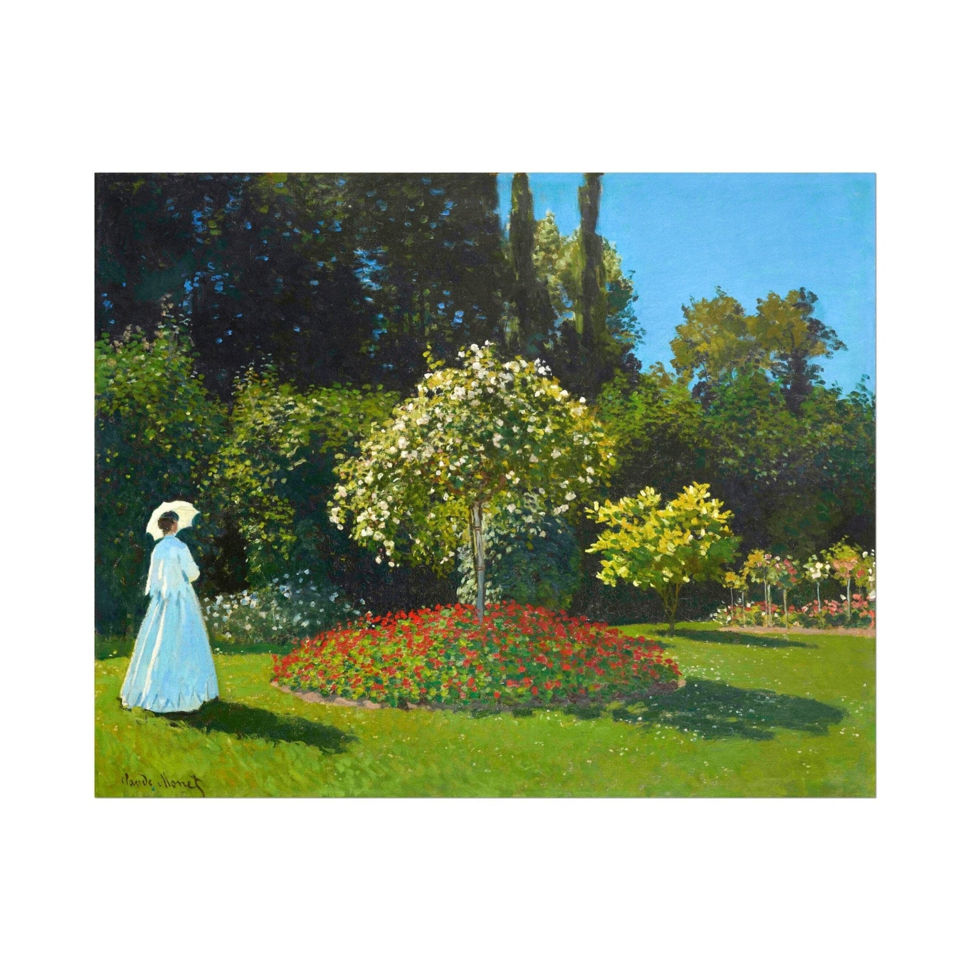 CLAUDE MONET - Lady In The Garden - Pathos Studio - Art Prints