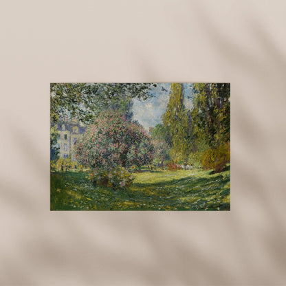 Claude Monet - Landscape: The Parc Monceau | Art Prints | Pathos Studio