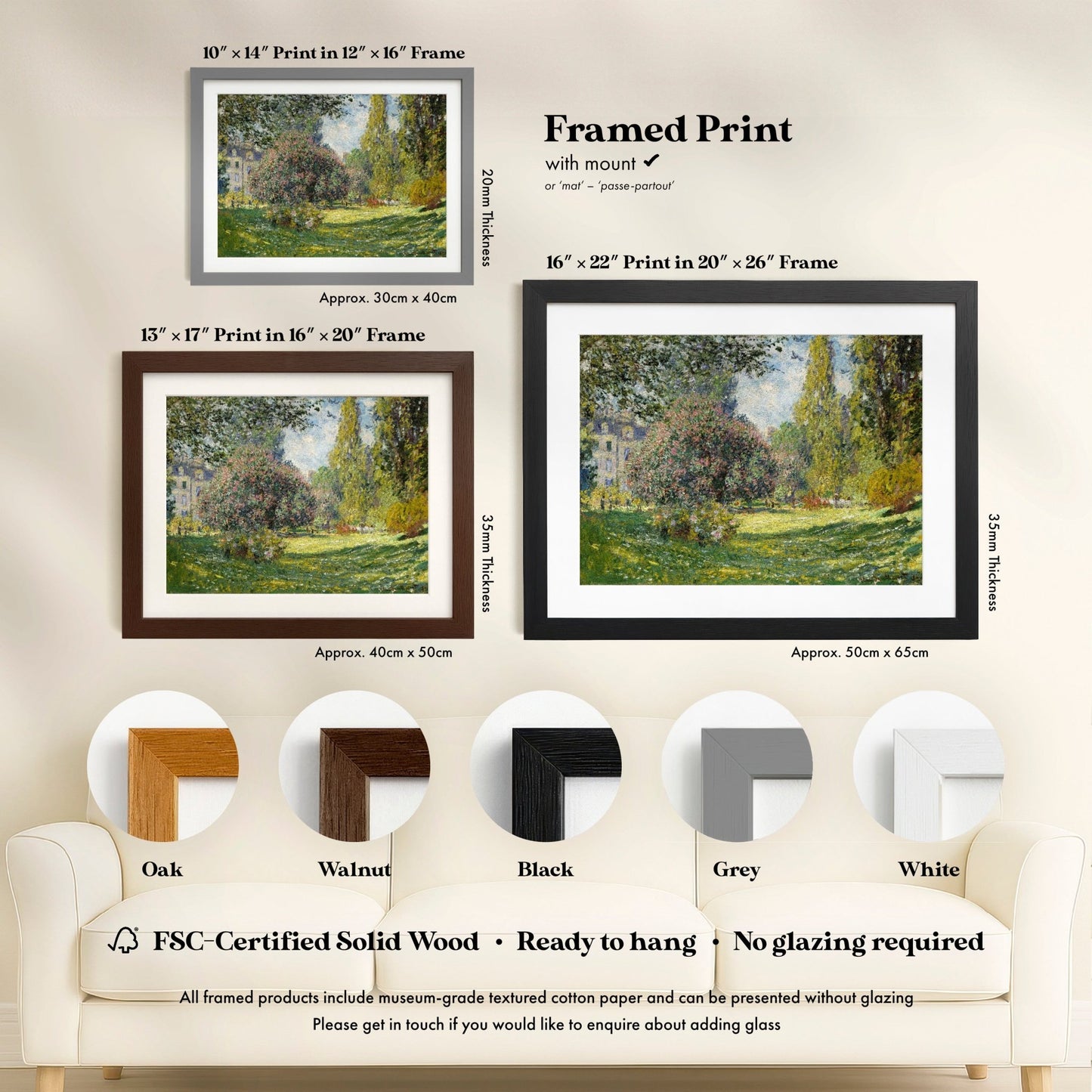 Claude Monet - Landscape: The Parc Monceau | Art Prints | Pathos Studio