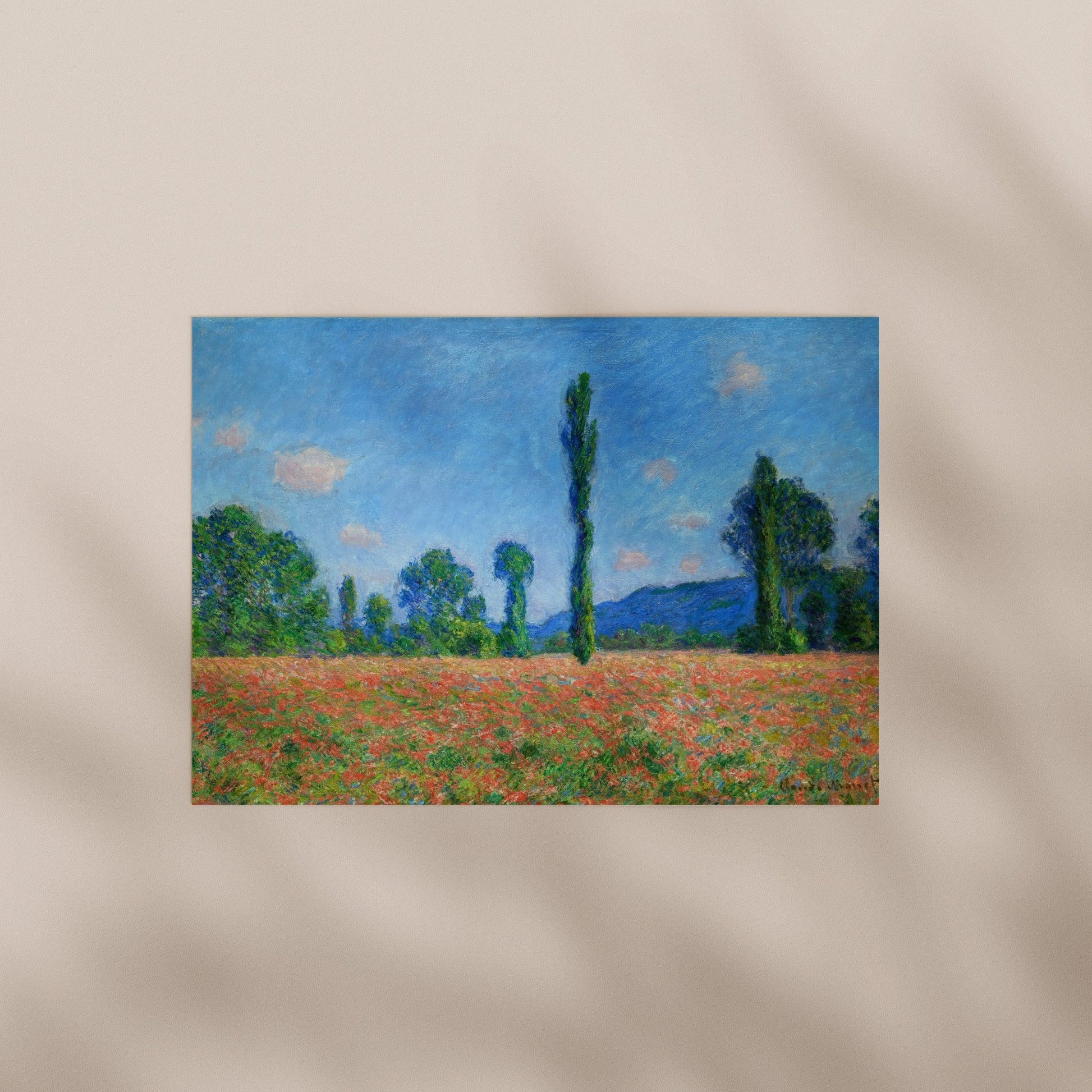 Claude Monet - Poppy Field, Giverny | Art Prints | Pathos Studio