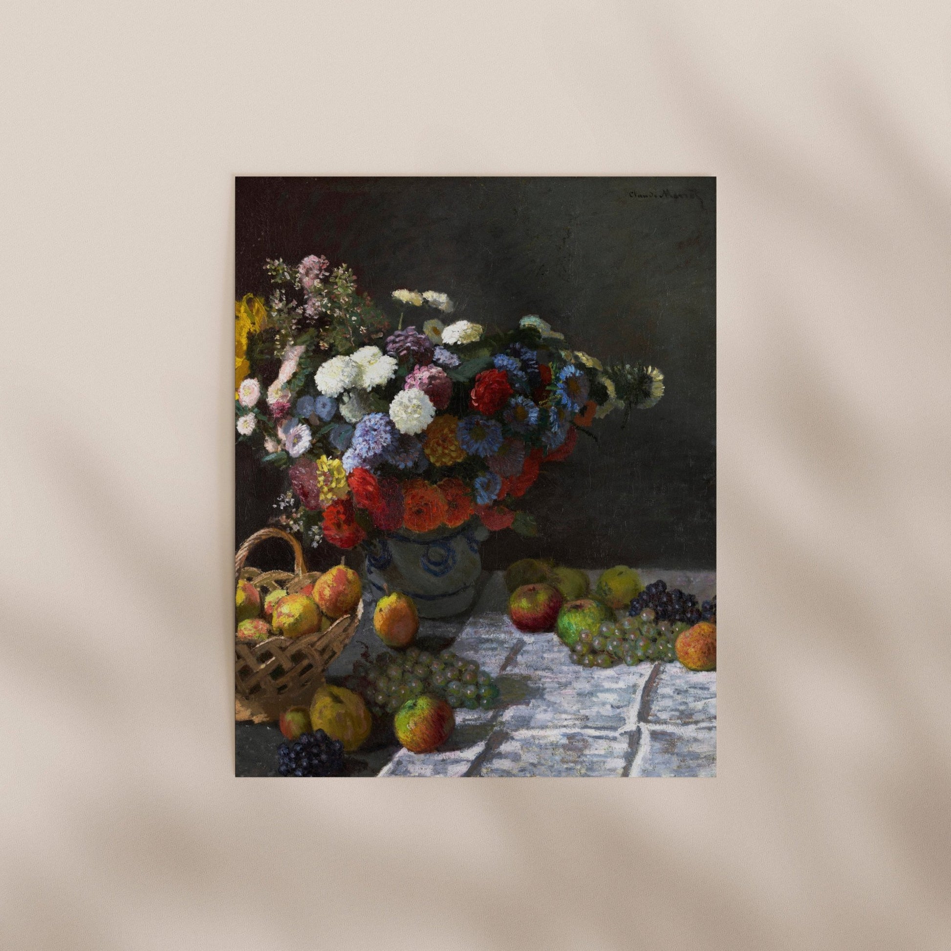Claude Monet - Still Life With Flowers And Fruit | Art Prints | Pathos Studio