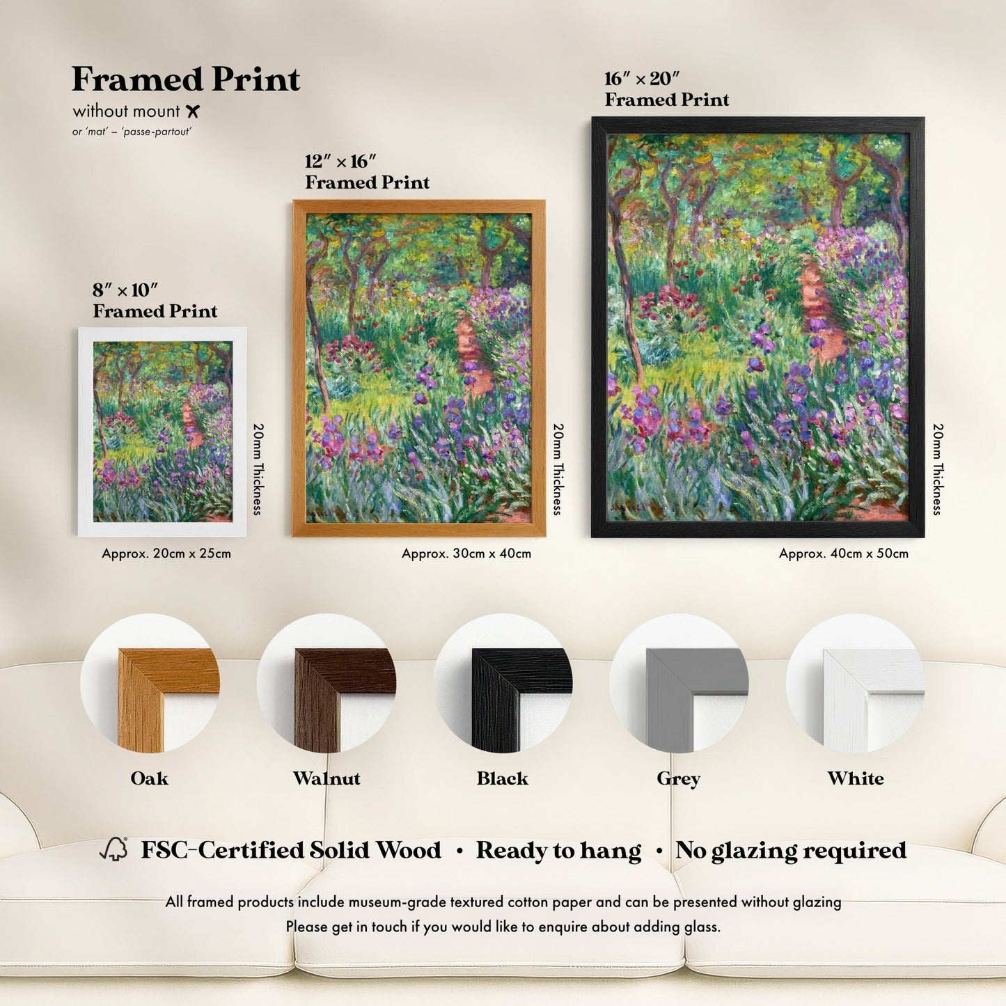 Claude Monet - The Artist's Garden At Giverny | Art Prints | Pathos Studio