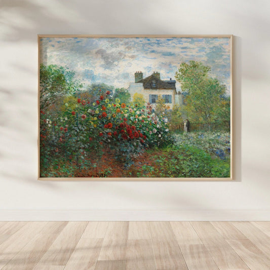 CLAUDE MONET - The Artist's Garden in Argenteuil - Pathos Studio - Art Prints