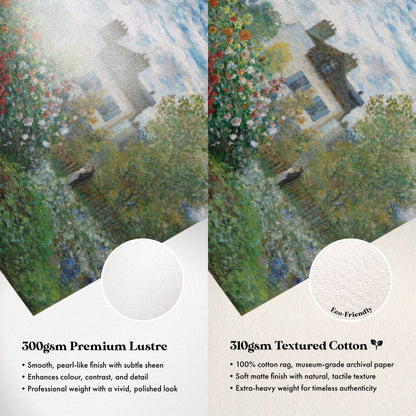 Claude Monet - The Artist's Garden in Argenteuil | Art Prints | Pathos Studio