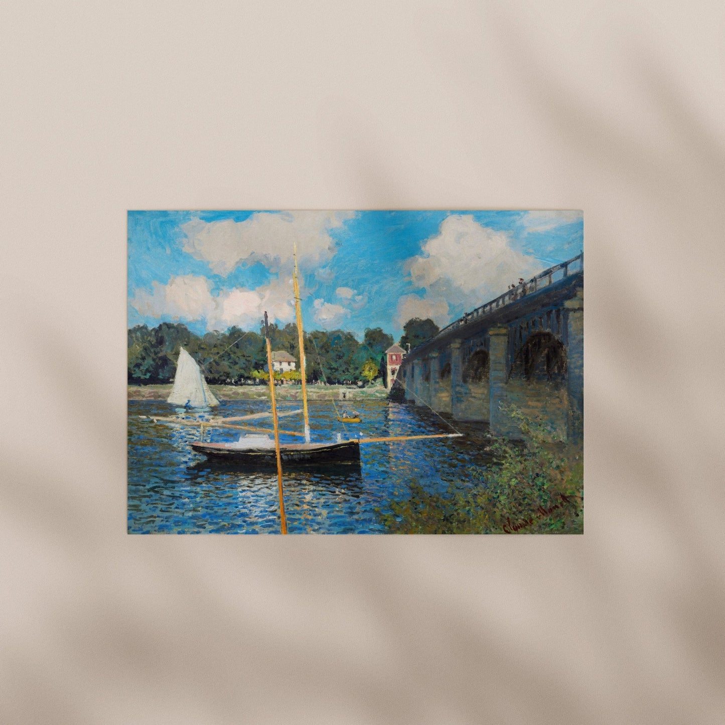 Claude Monet - The Bridge at Argenteuil | Art Prints | Pathos Studio