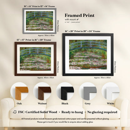 Claude Monet - The Japanese Footbridge | Art Prints | Pathos Studio