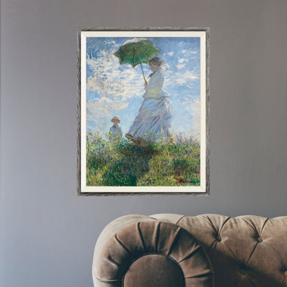 CLAUDE MONET - Woman With Parasol - Madame Monet & Her Son (Giclée Art Print) - Pathos Studio - Marketplace Listings